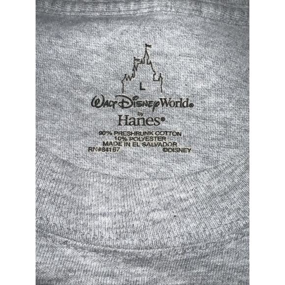 Mickey Mouse Retro T-Shirt Big Print Double-Sided Hanes Size L Walt Disney World - Picture 7 of 8